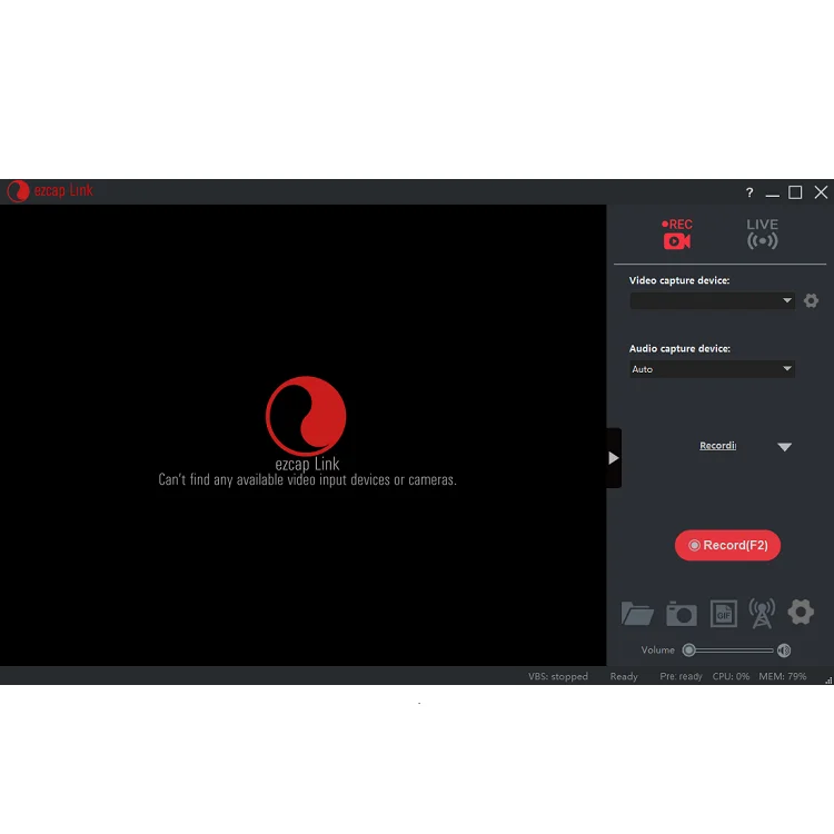 Программное обеспечение для потоковой передачи видео ezcap Link Capture Live