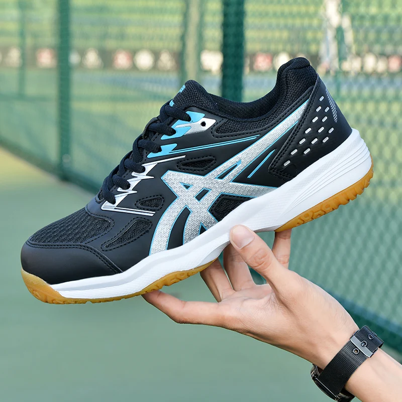Cheap Unisex Breathable Non Slip Custom Logo Badminton Shoes Men Indoor Sports Training Shoes