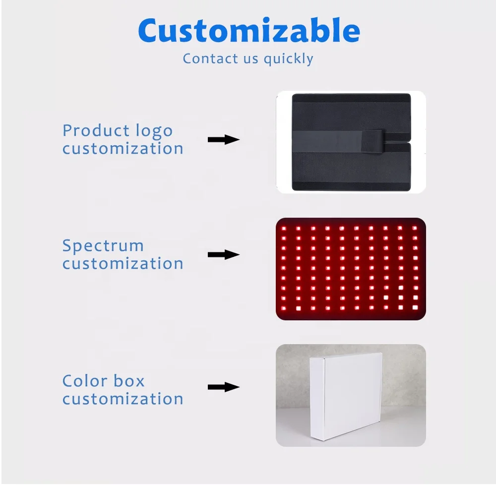 DGYAO Tecnologia Infrared Red Light Therapy Led Flexible Relieve Foot Pain Near Infrared Light Large Red Light Therapy Pad
