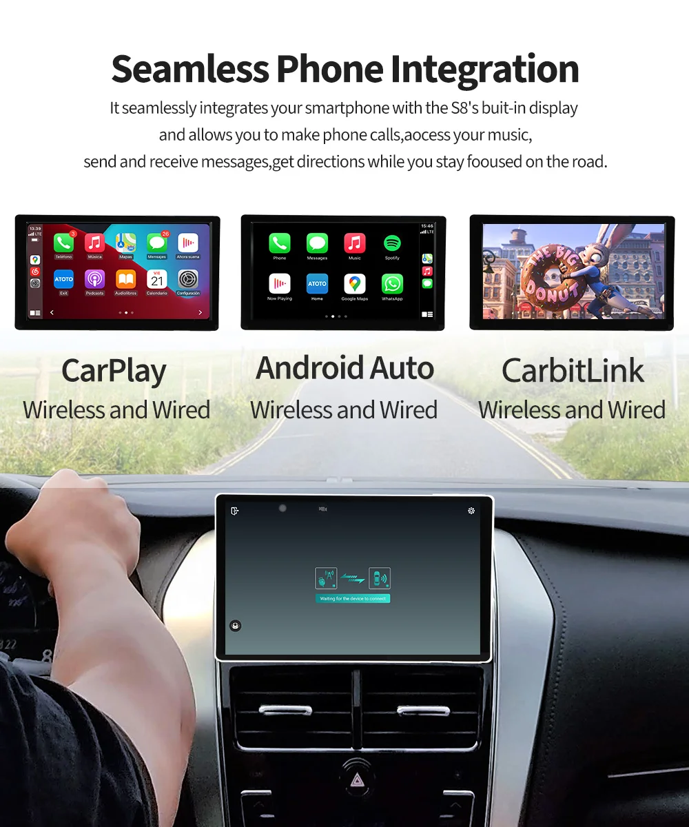 Универсальная индивидуальная версия автомобильного радио DVD Plyer QLED 2K 7870 Android Carplay поддержка 4G LTE внешний слот для карт + 5G WIFI