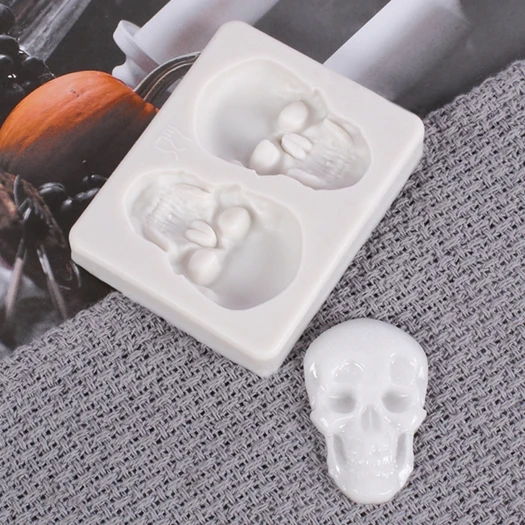 custom Large Skull Shaped Silicone Molds Chocolate Bomb Bath Bombs Handmade Soap silicone mold