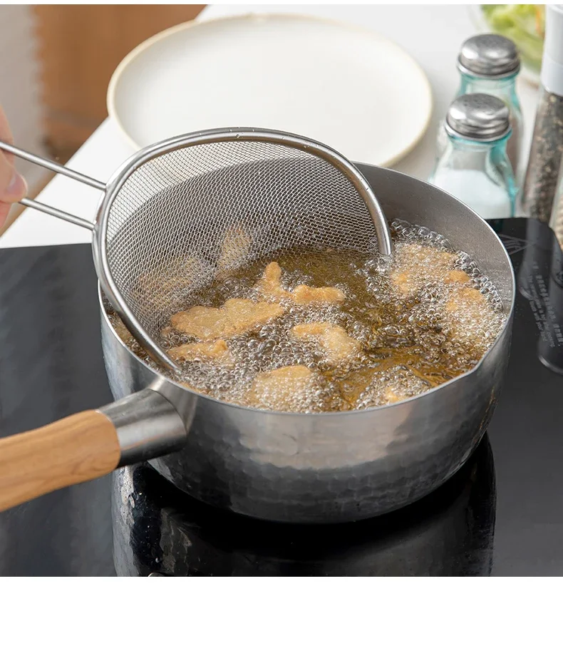 Kitchen Accessories Stainless Steel Mesh Strainer Filter Spoon Colander Boiled Vegetable Or Dumpling Collapsible