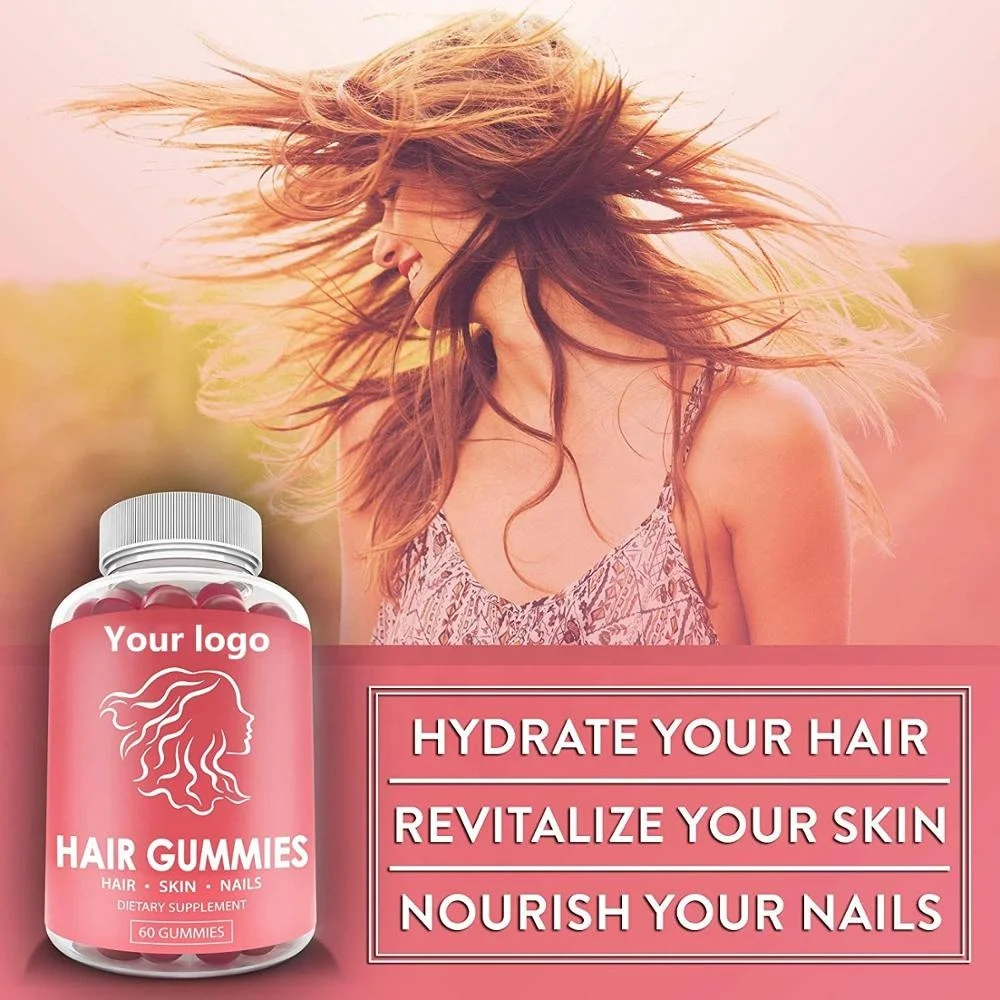 Hair Growth gummy bears Vitamins Biotin Gummies with Private Label