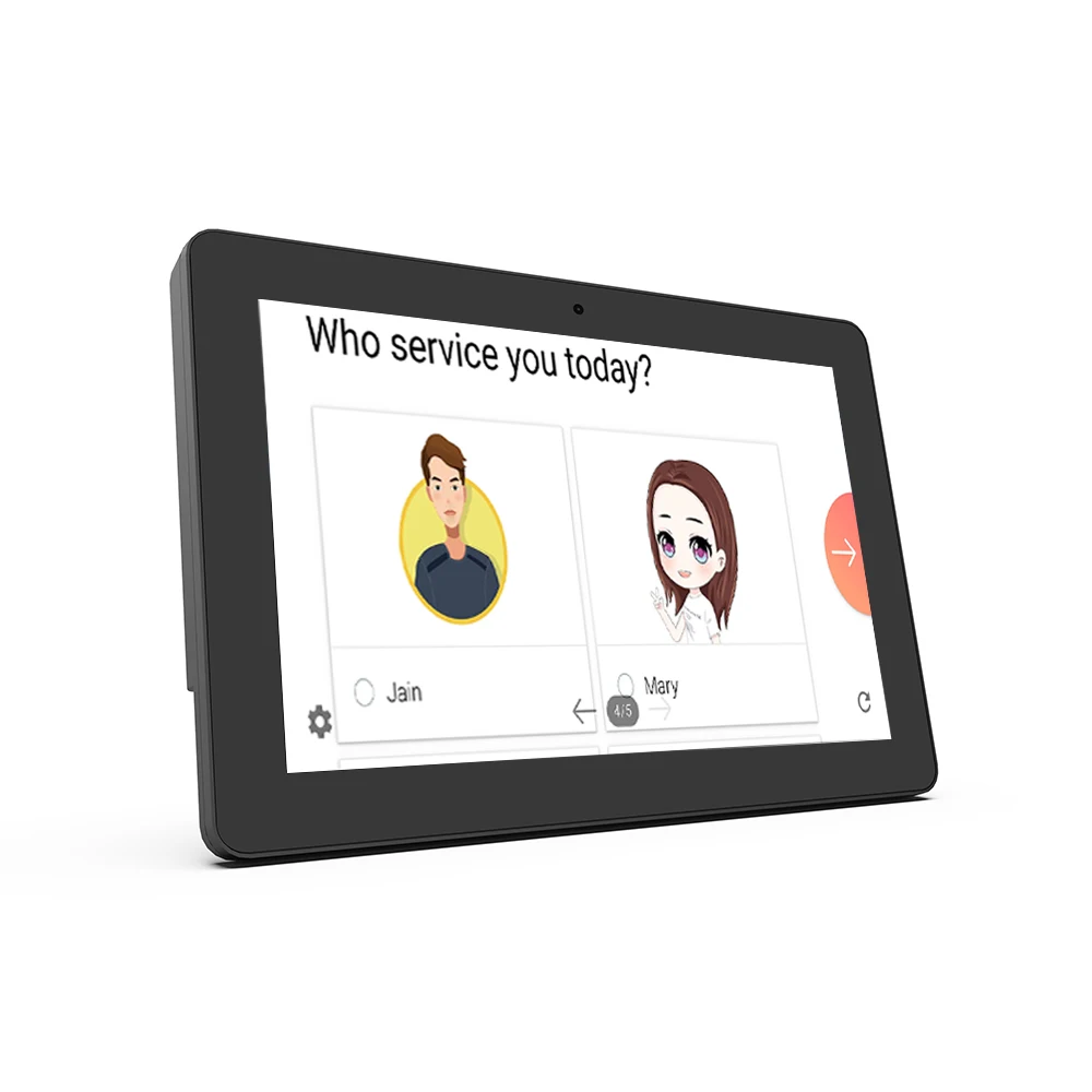 10.1inch Wall mount Android touch screen happy or not device button smile face sale service rating software user feedback device