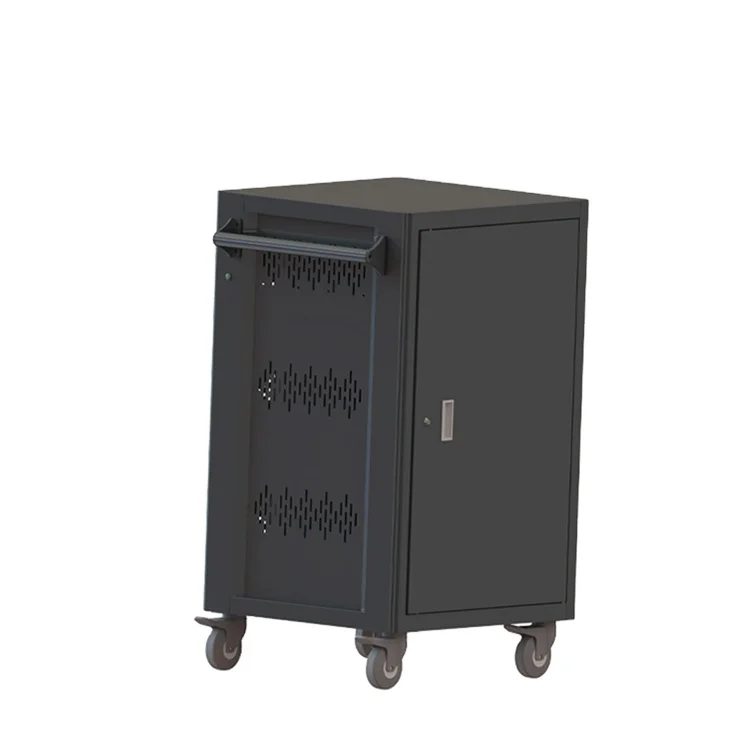 Educational Usb Safety Laptop Charging Trolley Timer Charging Station Trolley Cabinet