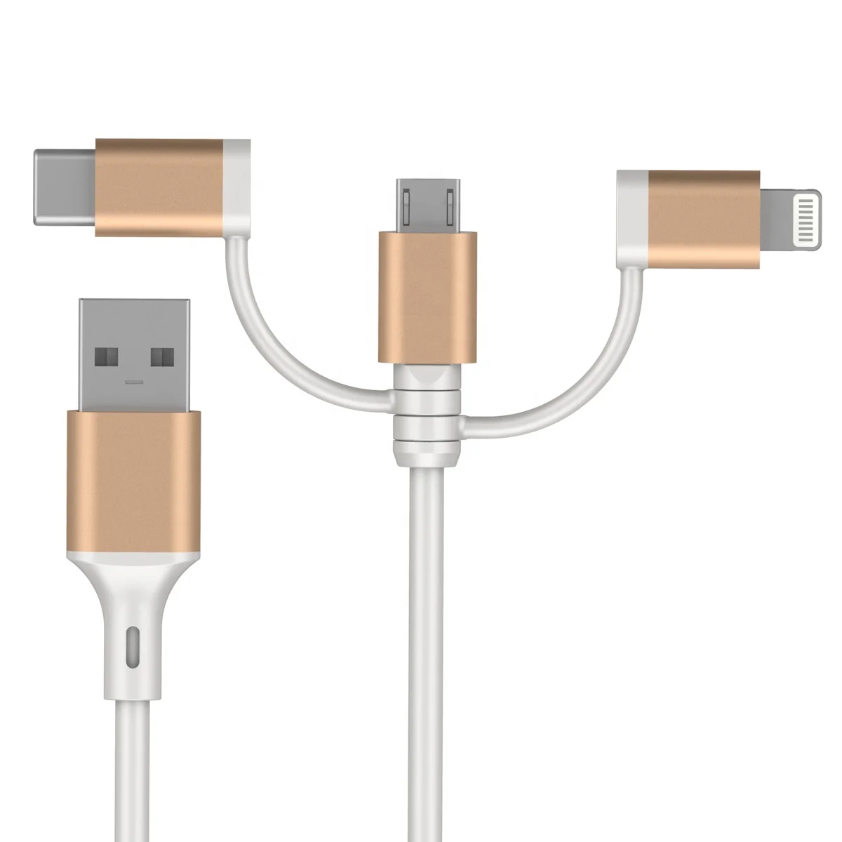 Кабель 3 в 1 Зарядное устройство usb кабель Адаптер Стандартный A к micro Type C Lightning для iphone android mfi сертифицированный кабель lightning