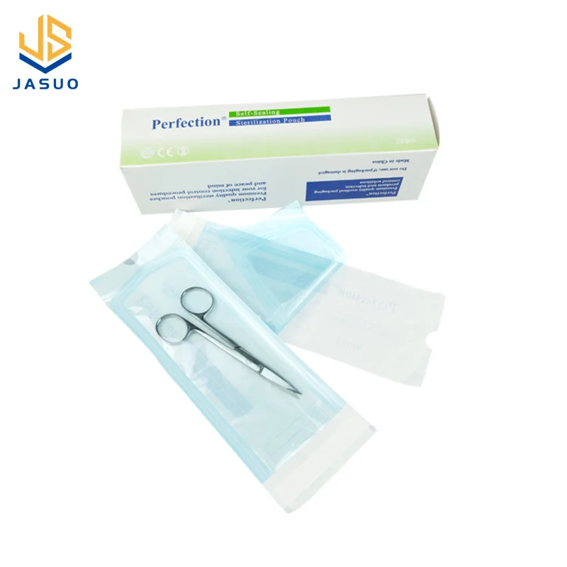 Specializing in the production of disposable sterilization packaging sterile indicator strip self seal pouch sterilizer pouch