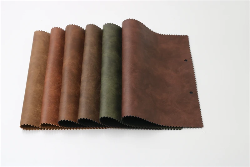 Manufacturer Faux Leather Rolls Wax Embossed Pattern Cheap Fashion Pu Artificial Synthetic Leather