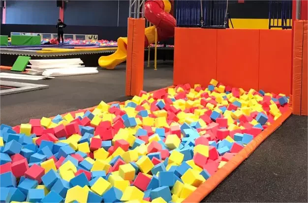 trampoline park ball pits foam cube