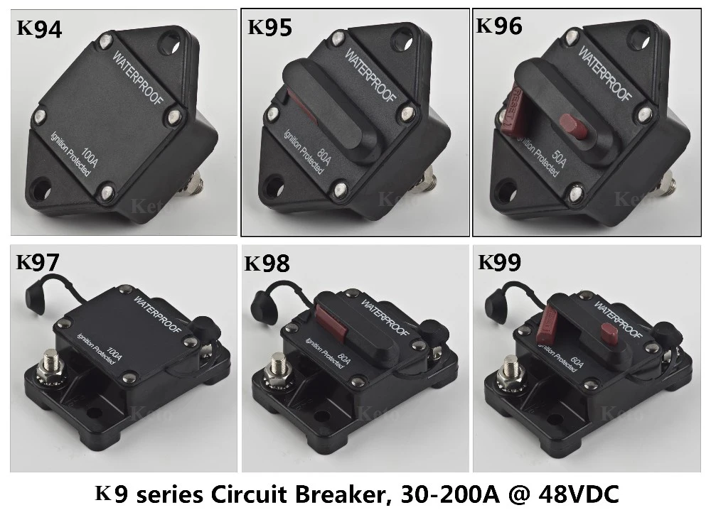 KETO Hi-Amp 100A Reset Circuit Breakers
