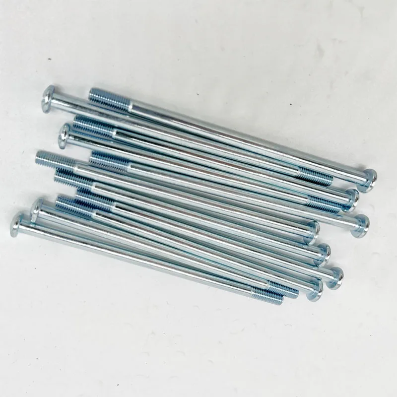 Truss Head Nickel Plated Long Screws For Door Locks Stainless Steel OEM Flat Machine Thread Black Screw DIN Bolts And Nuts Black