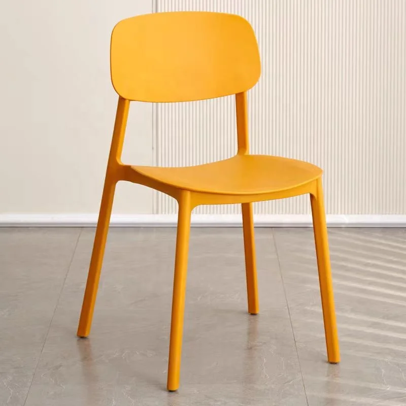 wholesale simple unbreakable stackable PP dining chair plastic chairs manufacturing