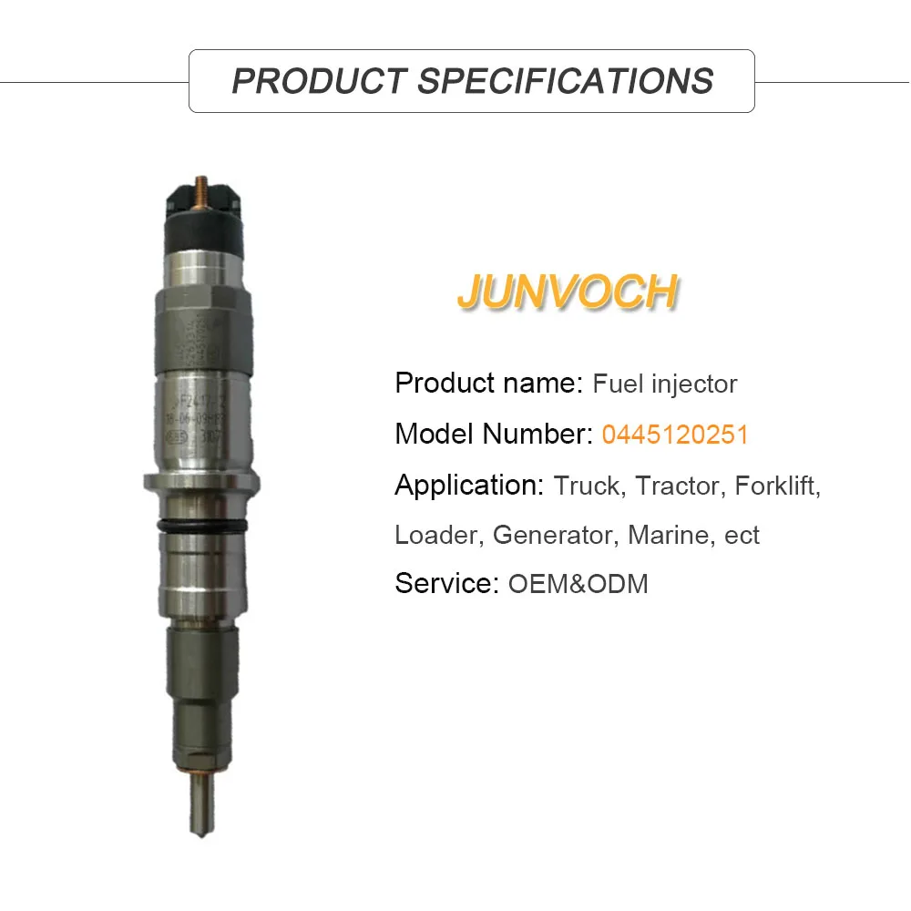 diesel fuel injector nozzle common rail injector 0445120251 for Qsb 6.7 engine