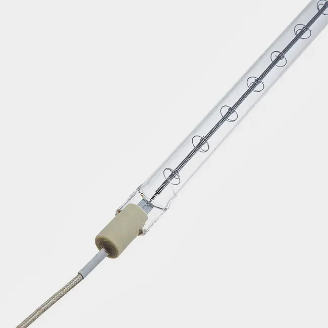 Low prices 535mm 300W clear R7s ceramic halogen infrared heat lamp for electronic industry