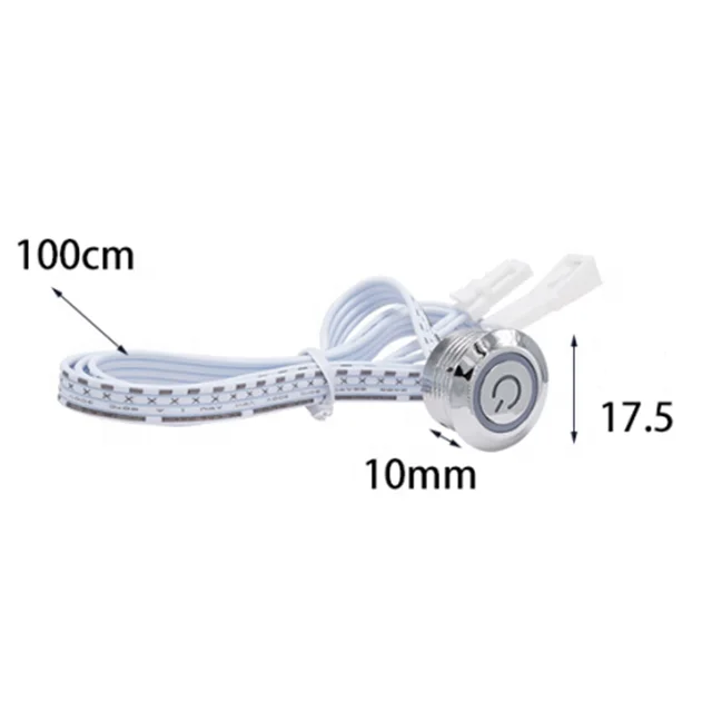 cabinet closet wardrobe led lightswitch touch one way 12v dimmable touch sensor switch led light switch