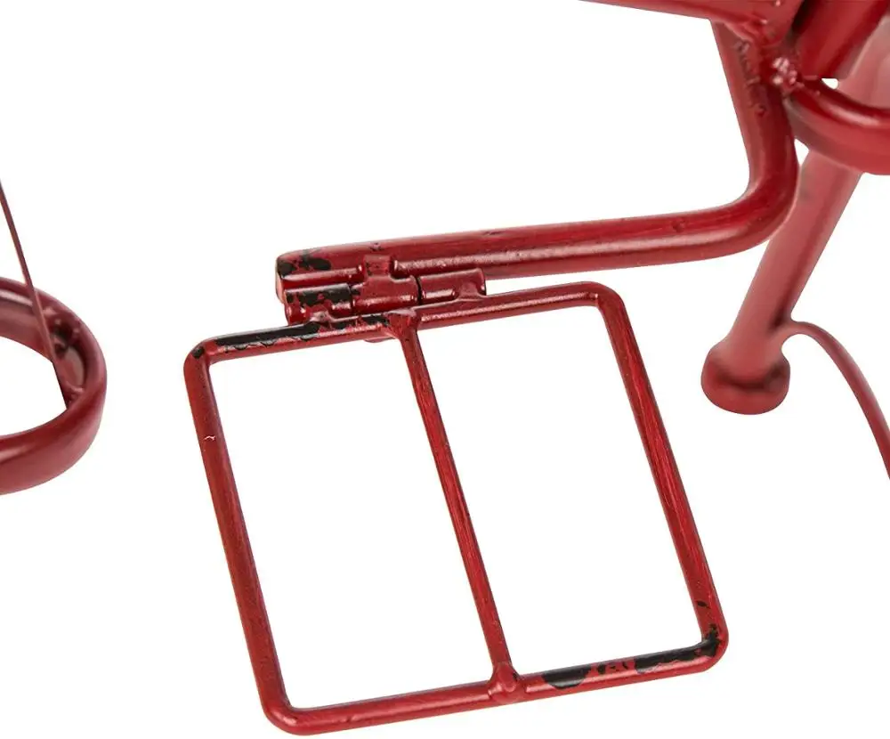 Metal Home And Garden Standing Bicycle Planter Hand Painted Flower Holder