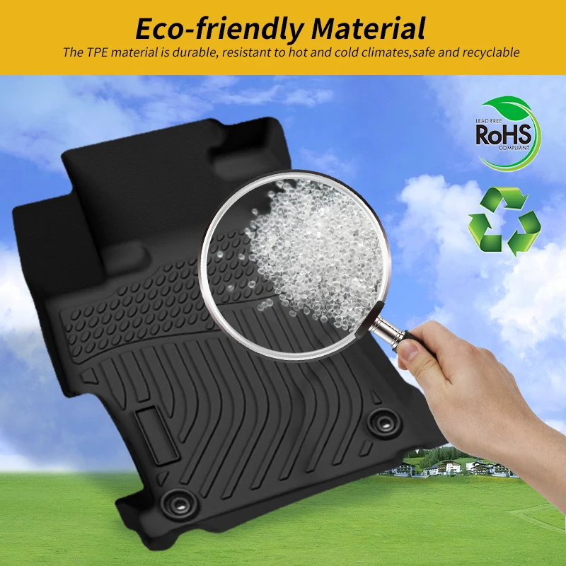 ALL New Wholesale Price Custom Fit 3D design TPE car floor mats for Mitsubishi Triton 2022 2023 Car Mats