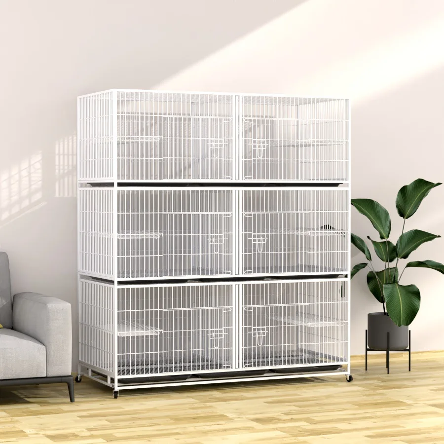 Free Combination Detachable Foldable Pigeon Rabbit Cat Breeding Three-Layer Cat House Double-Layer Household Dog Cage