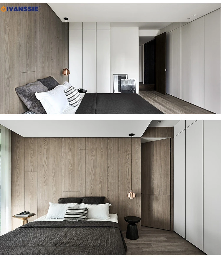 2023 new arrival wall mounted wardrobe dress cabinet wardrobe wooden bedroom wardrobe