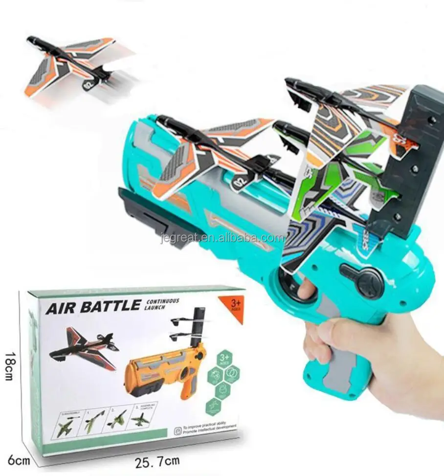 Airplane Launcher Toys  Glider Catapult Plane Outdoor Flying Toy gun