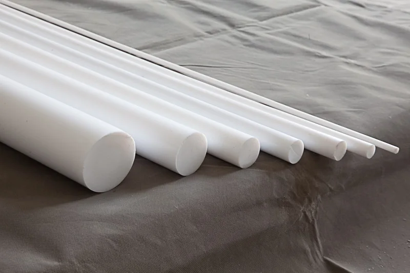 Горячая распродажа углеродный стержень ptfe белые PTFE трубы для производства формирующие стержни