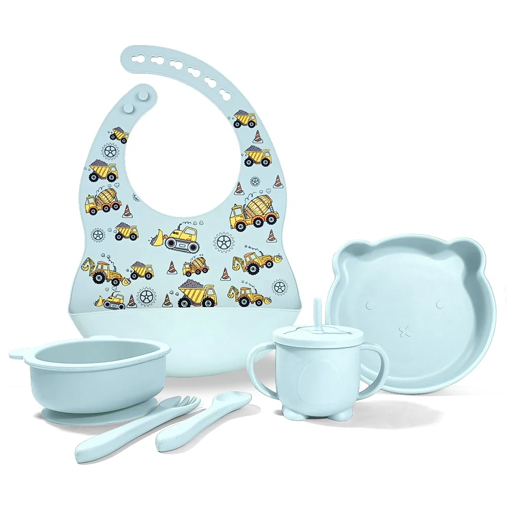 Детская силиконовая тарелка