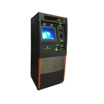 High Safety Self service Windows 10 free standing ATM with cash dispenser and bill acceptor