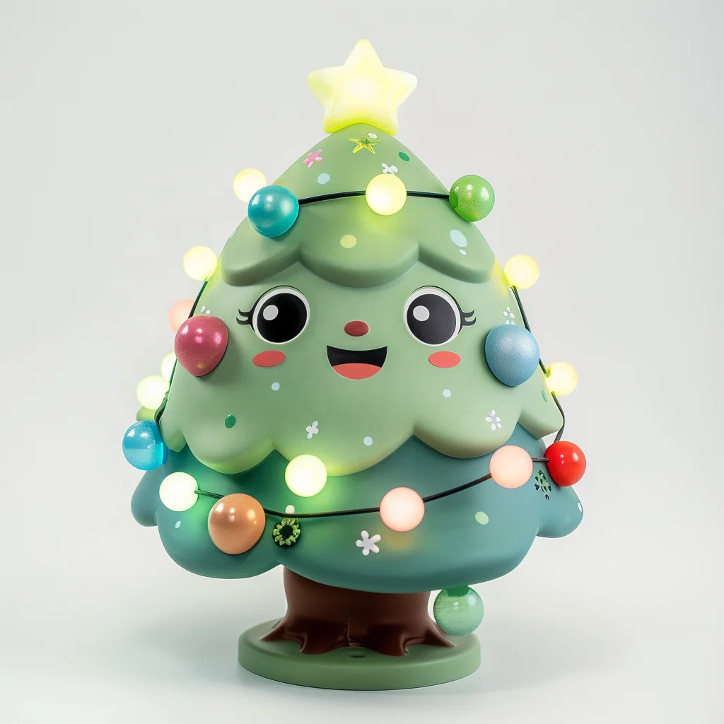 Custom Collectible Mini Trending 3D Printed Soft Christmas Tree Toys