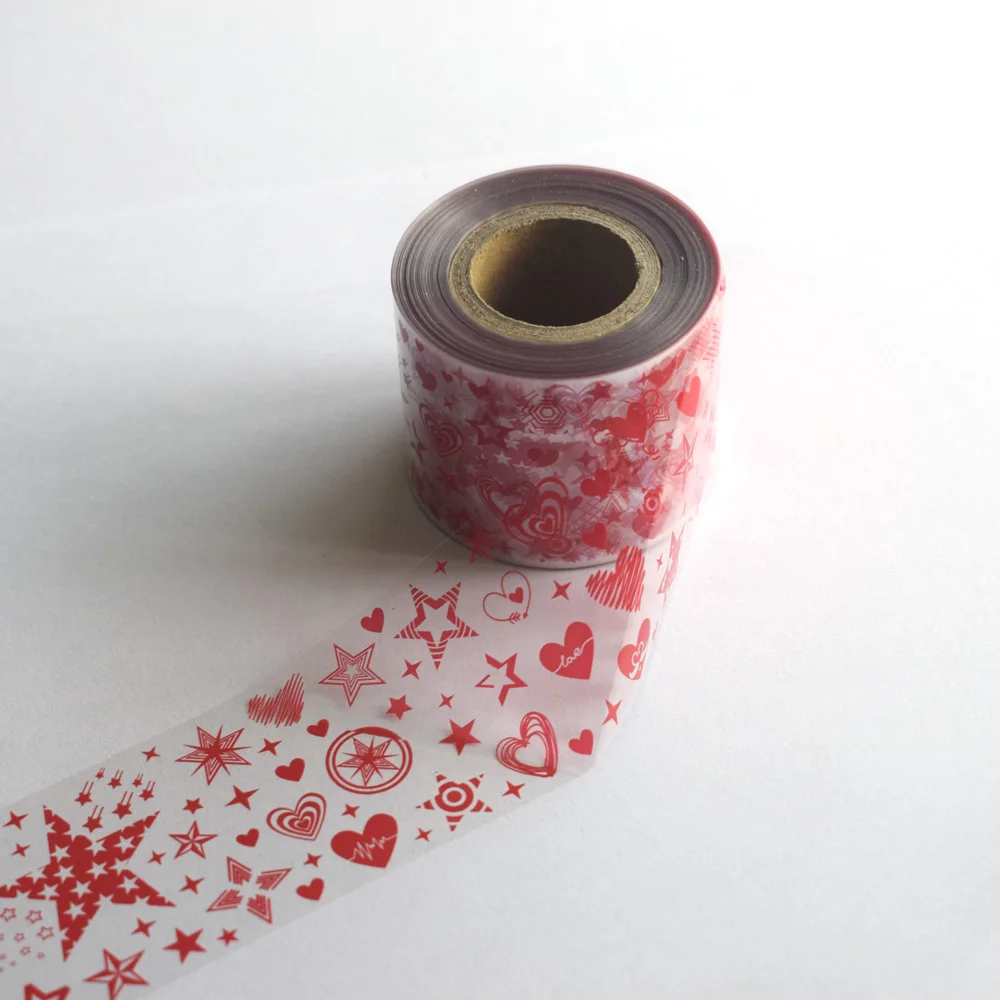 
10 Rolls Neon Stars Mapleaf Nail Foil Gel Stickers Decals 50m*4cm Transparent Base Adhesive Colorful Nails Art Decor Wraps Foils 