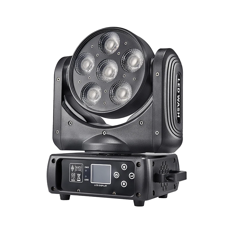 WANRAY Top Popular 3* 50W Moving Head Led COB Wash Light Warm White&Cold White Strobe LED Dye Lighting