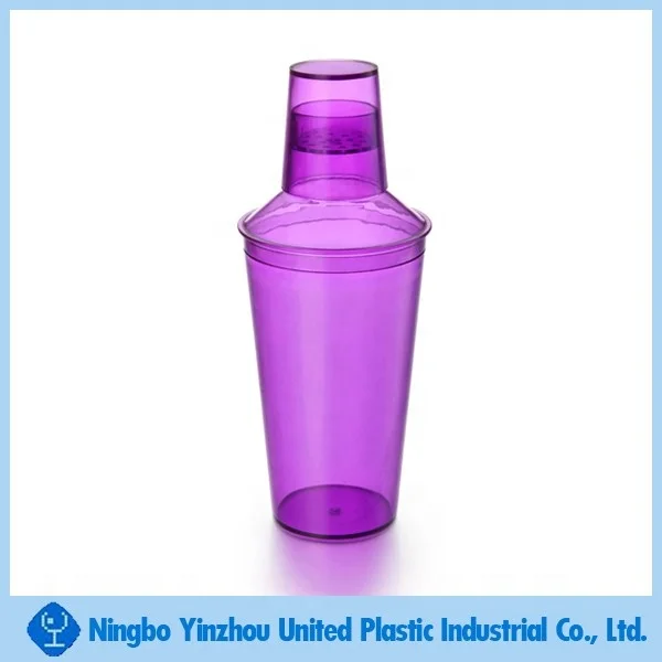  16oz plastic shaker for cocktail with