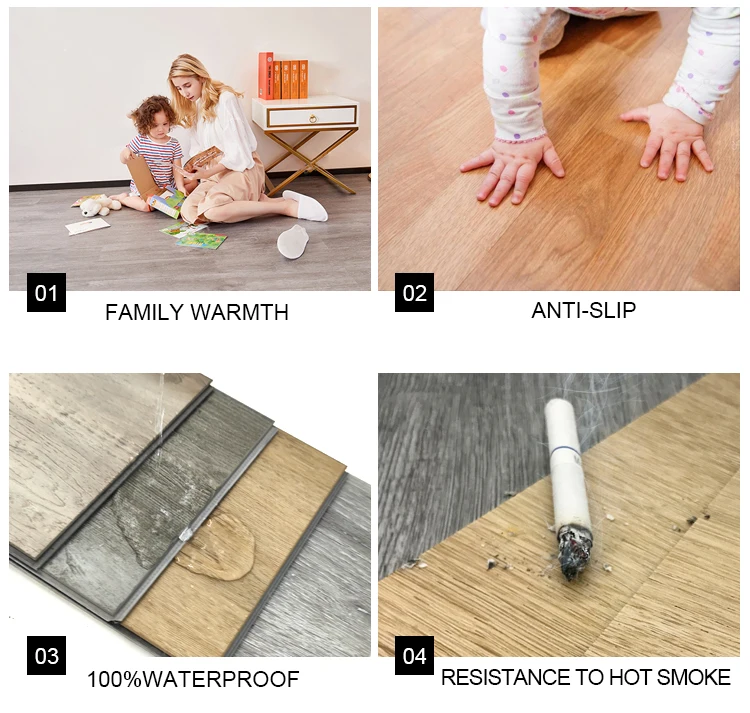 HOT Sale New Design, SPC Flooring With Click Lock SPC Vinyl Flooring/