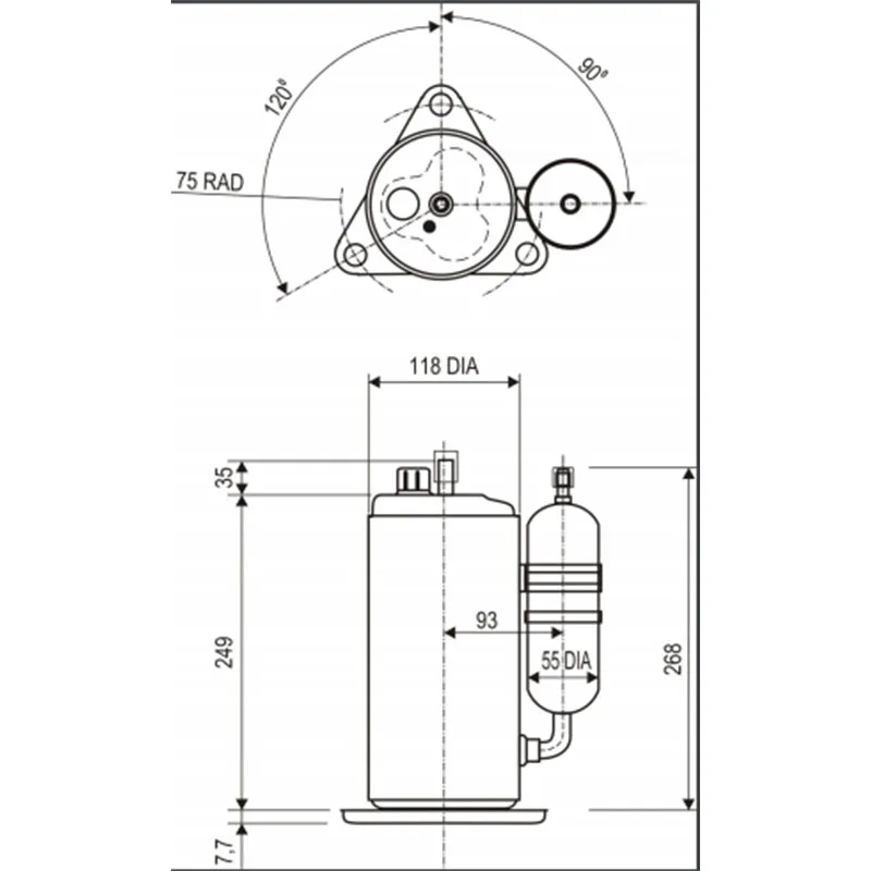 5RS132EAC22 for PanasonicPanasonic Compressor,R410A Air-conditioning compressor,Rotary panasonic compressor