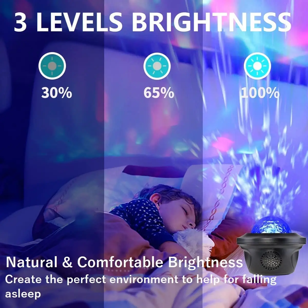 Jumon Laser Star Projector Bt Music Speaker Projector With Remote Control Smart Star Led Night Starry Projector Light