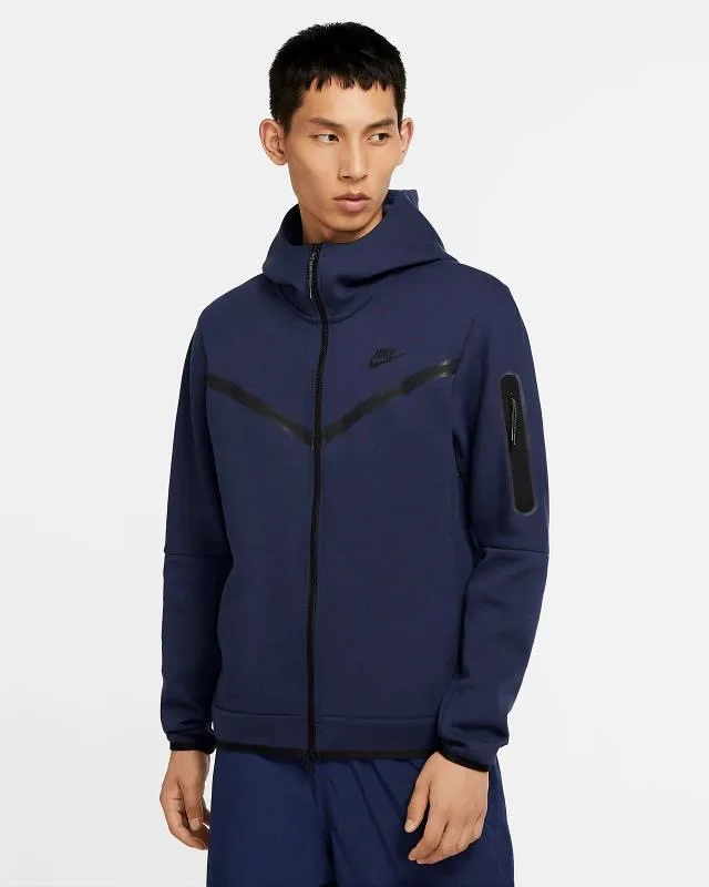 Hot Sell Men Nike Lightweight Sportswear Tech Fleece Cardigan Hoodie Comfortable Sweatshirt Hoodie