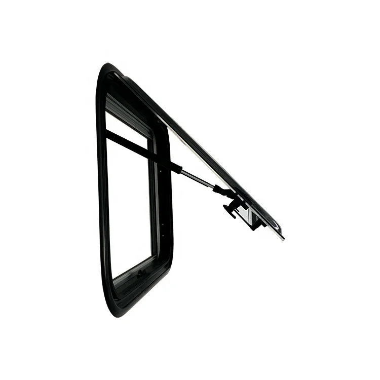 Caravan parts Double glazed layer acrylic RV Caravan Motorhome Camper Push Out Window with flyscreen and blind