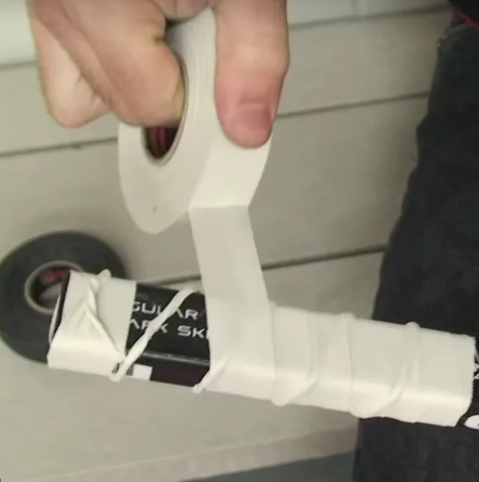 Custom Logo Wholesale 0.5 Inch Field Black White Clear Sock Shin Pad Stick Puck Stretch Grip Ice Hockey Tape