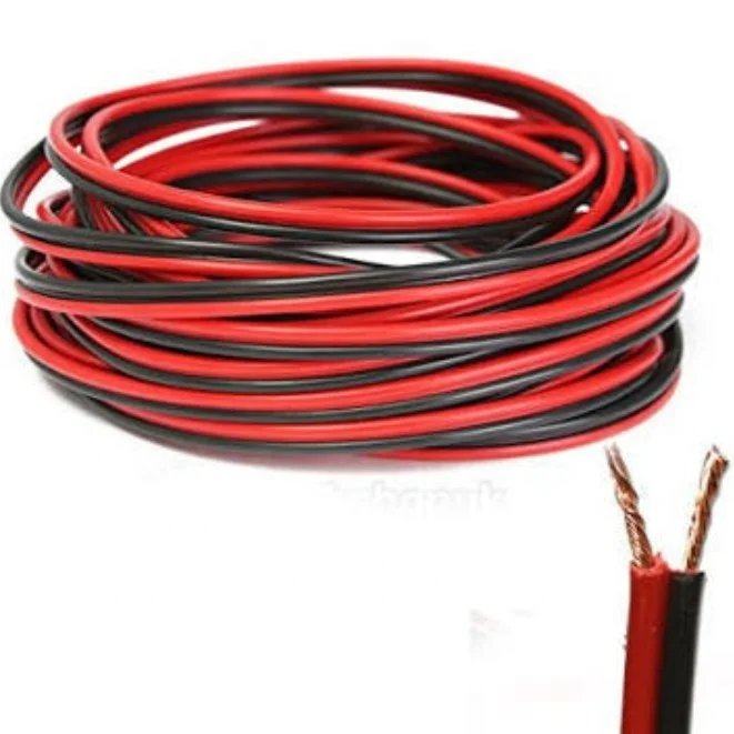 High Quality 12V 2*1.5mm Twin Hook up AWG Car Home Audio Speaker Wire Cable Conductor