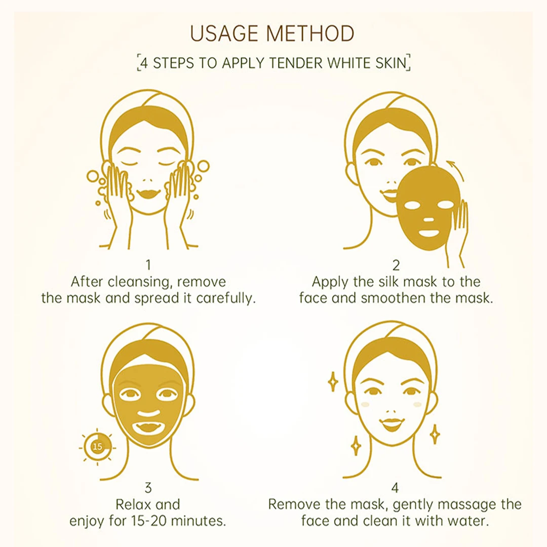 OEM ODM Wholesale Organic Plant Extract Soothing skin care Facial Mask Moisturizing Chamomile Face Mask Sheet