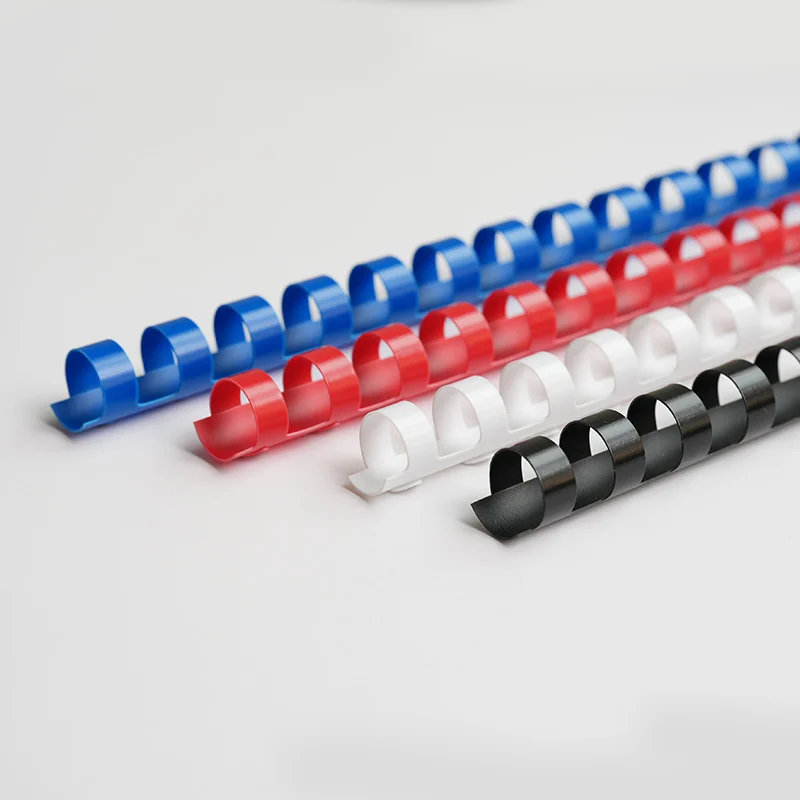 Plastic Binding Combs School & Office Supplies 100 Pcs/Pack Custom Color Plastic Binding Spines Office Supplies Custom