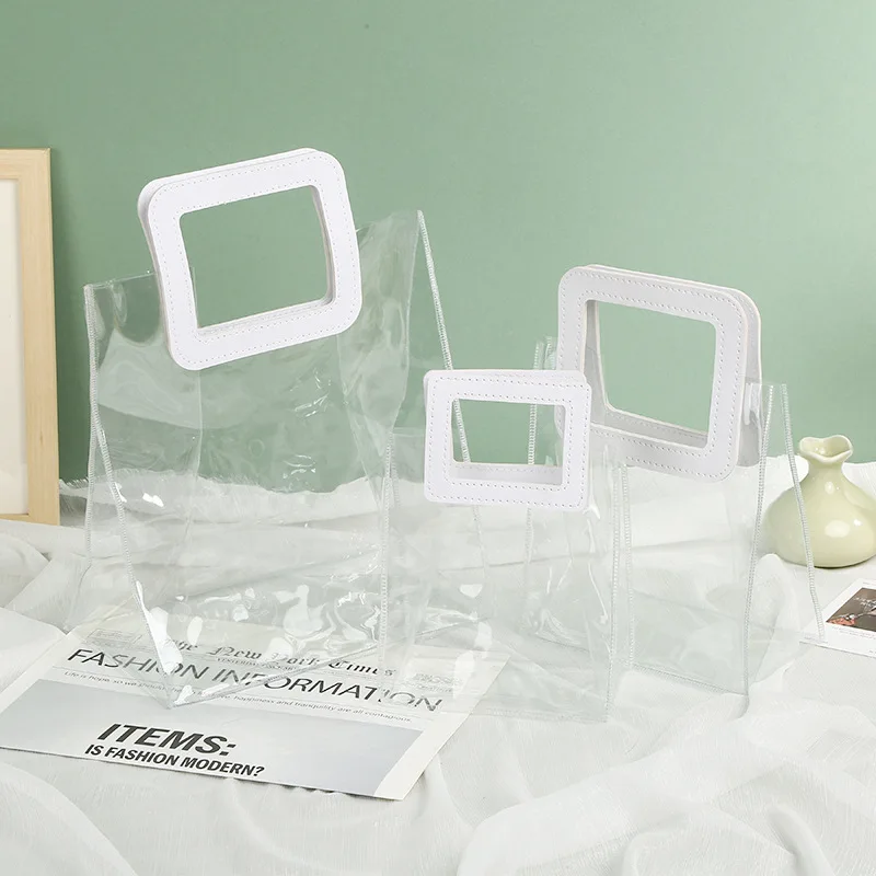 2024 Новое поступление высокое качество дешевые индивидуальные ПВХ сумка для покупок пластиковая