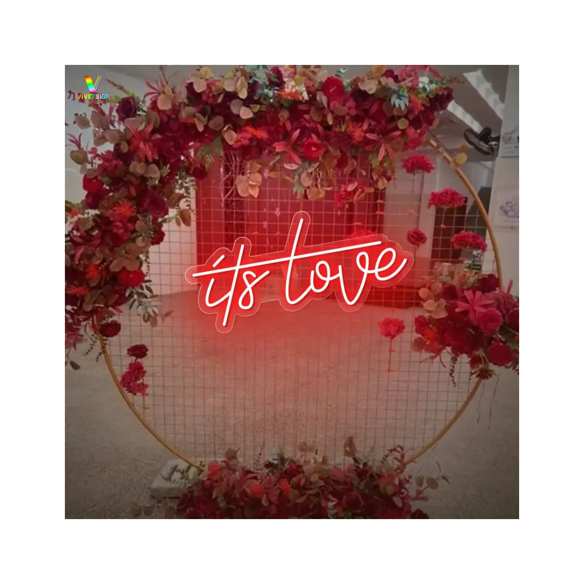 Wholesale flexible custom neon light acrylic rgb lights wedding neon letter led its love neon sign for decorations
