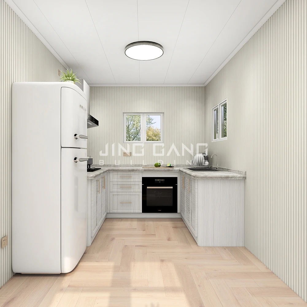 Роскошный двухэтажный современный модульный сборный дом JG для спальни быстросъемные бетонные дома гостиной 3 комнат под