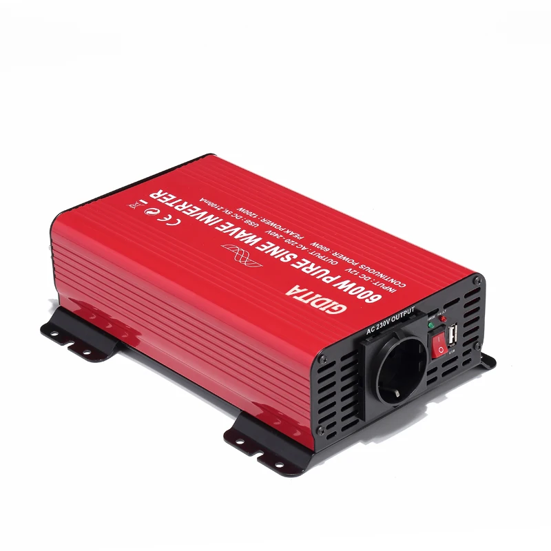 Hot Sale Europe Pure Sine Wave Inverter 600W Car Inverter for Laptop USB Phone Charger