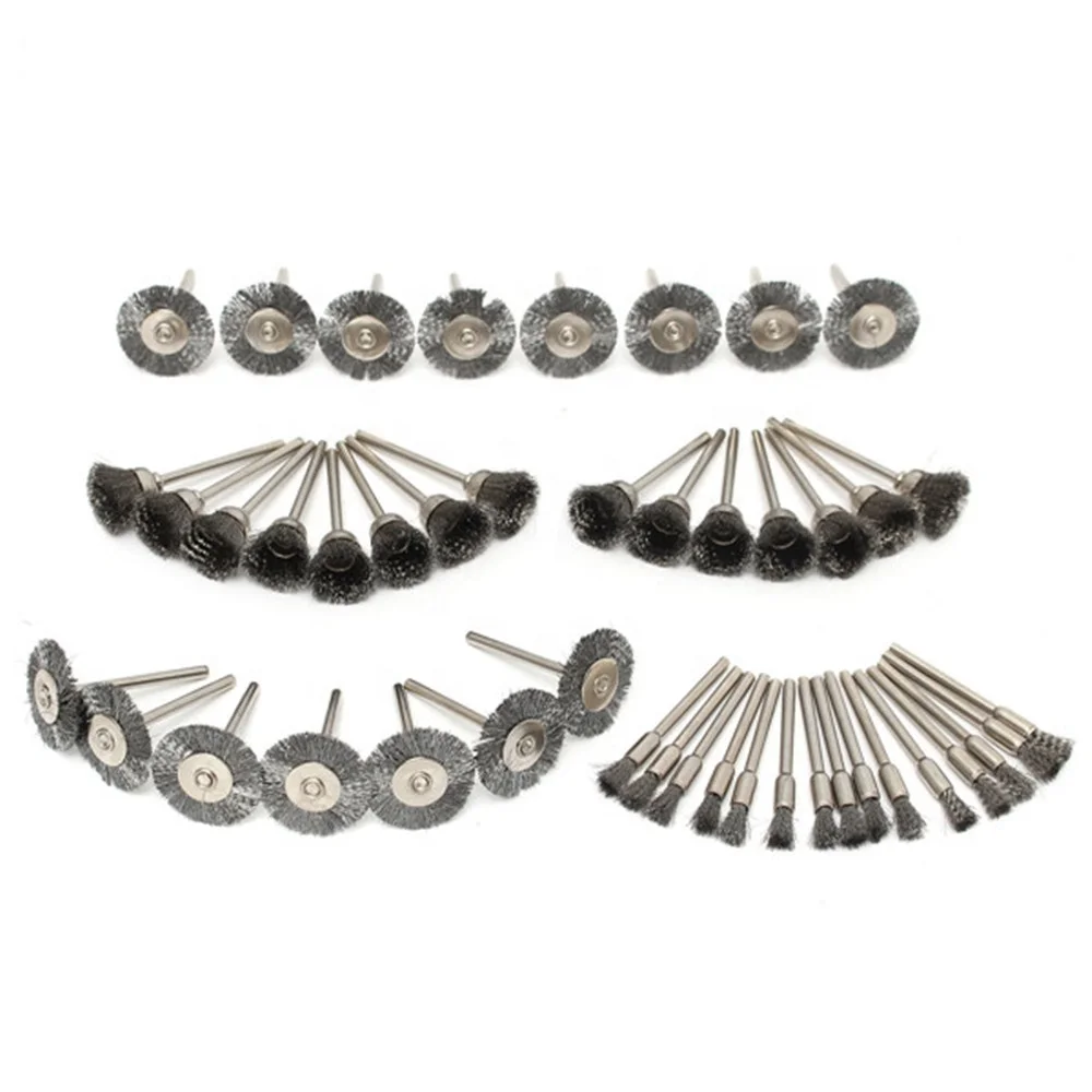 Miniature Brushes Round/cup/wire End Brushes Shanghai Steel Wire Stainless Steel Roller Chain 1in Polishing Brush 1000 Pieces
