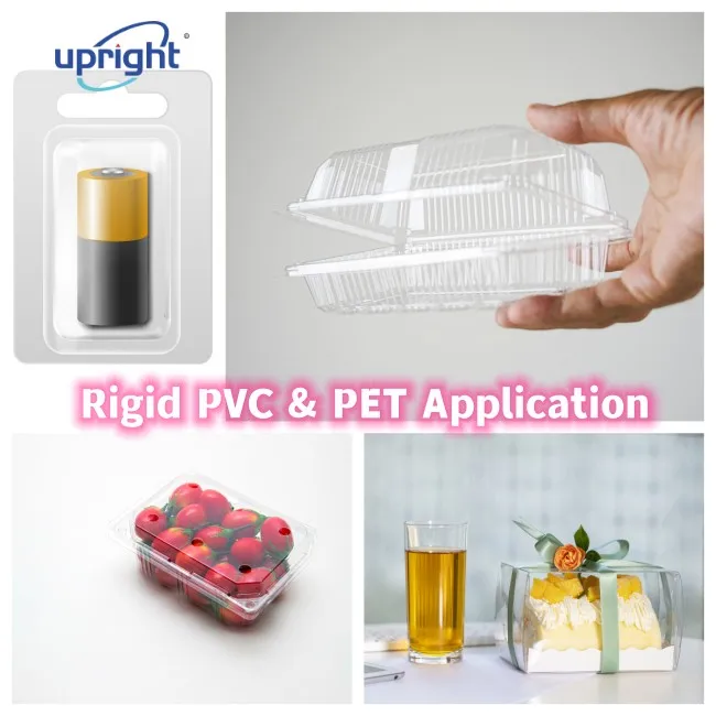 Upright   easy to vacuum forming Food grade transparent plastic film roll rigid clear pvc sheet for Printing And Packing Sheet