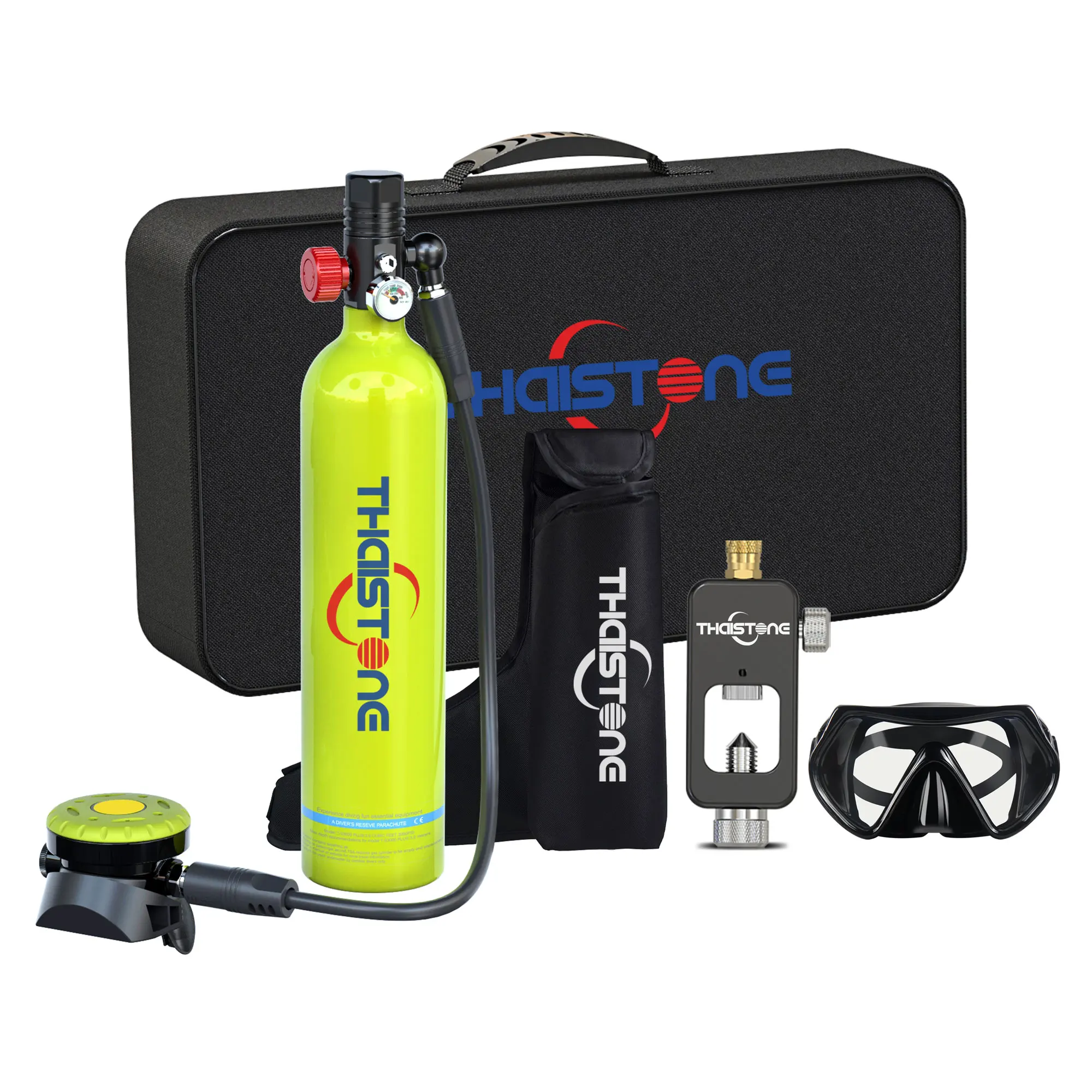 Underwater 15-25Mins Mini Scuba Compressed Air Tank With Diving Goggles Dive Equipment