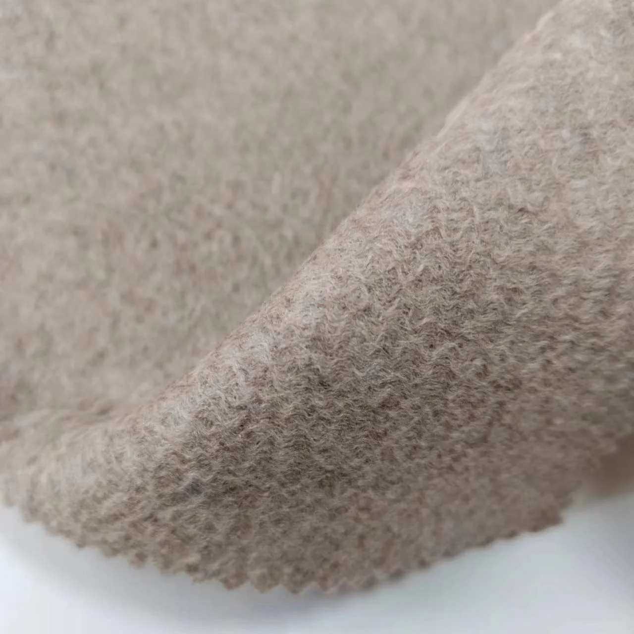 800G 90Wool 10cashmere High quality water ripple Double-sided different colors wool fabric