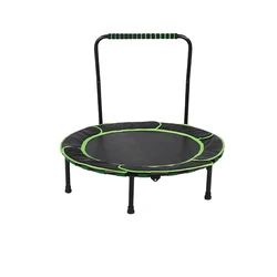 Factory Direct Supply High Quality Steel Stable 36inch Indoor Trampoline for Kids, Child Trampoline With Handles
