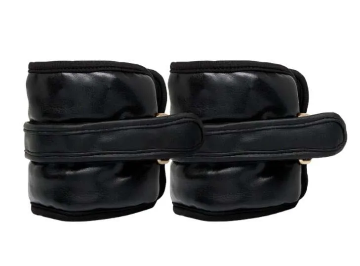 Custom Logo Exercise Training gold sliver gold PU Ankle Weights wrist weight for home gym
